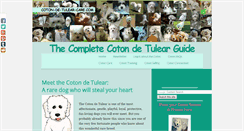 Desktop Screenshot of coton-de-tulear-care.com