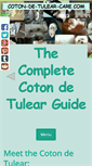 Mobile Screenshot of coton-de-tulear-care.com