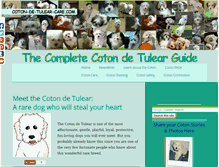 Tablet Screenshot of coton-de-tulear-care.com